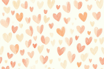 seamless pattern with hearts