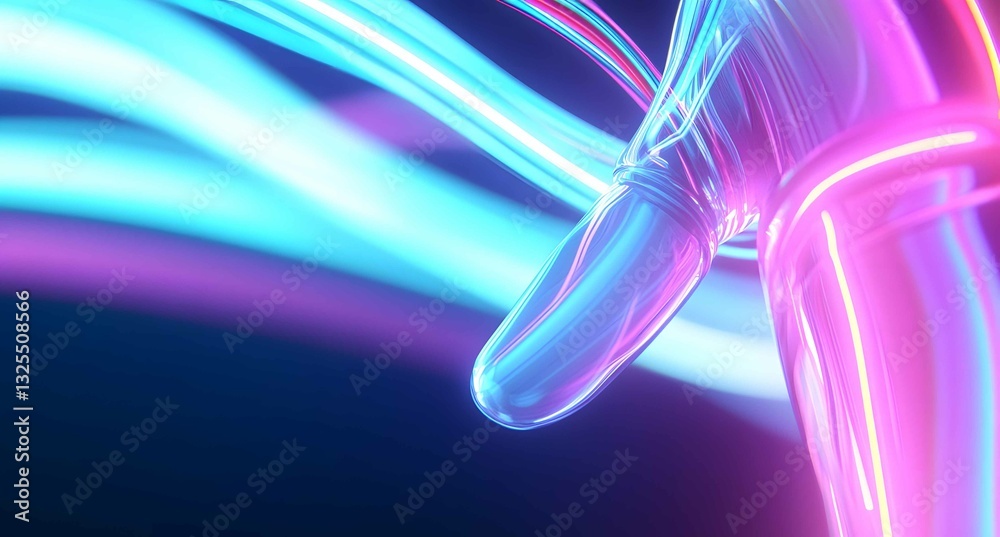 Poster colorful abstract light patterns create a mesmerizing display in a dark space during an artistic ins