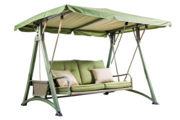 Island garden glider brings peaceful vibes