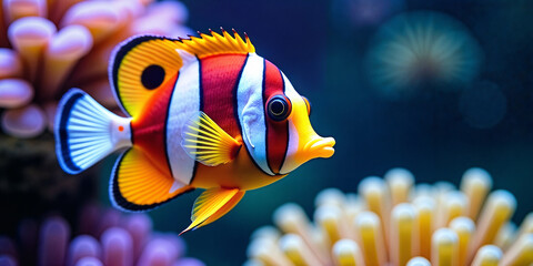 clown fish in aquarium