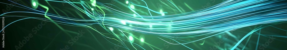 Poster colorful abstract light trails create a mesmerizing visual experience with a dynamic flow and energy
