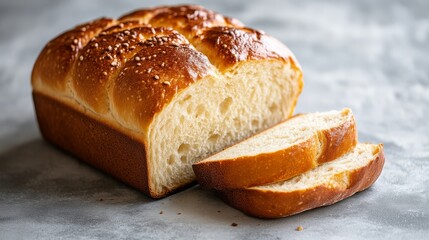Freshly baked bread loaf kitchen food photography cozy home close-up culinary delight