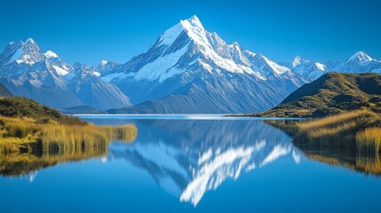 New zealand's scenic views majestic mountains and serene landscapes