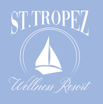 
St Tropez Monaco Yacht Sailing Club Nautical Varsity College colleigiate teams sail health USA Trending Anchor Wreaf Graphic Tee t-shirt logo slogan graphic artwork typography tote badge emblem crest