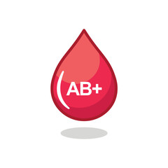 Obraz premium ab plus blood type vector design