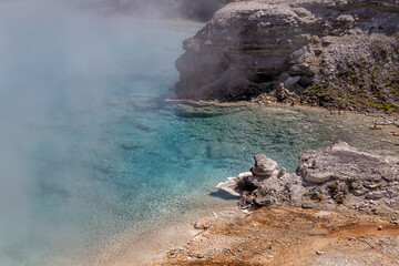 Geyser Basin in Yellowstone National Park