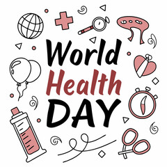 WORLD HEALTH DAY vector illustration