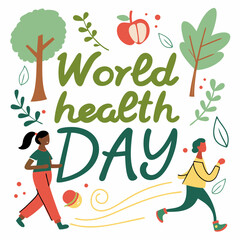 WORLD HEALTH DAY vector illustration