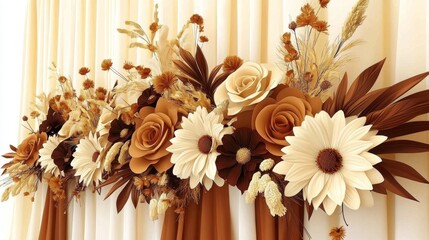 Discover the charm of floral elegance to enhance your rustic wedding theme.