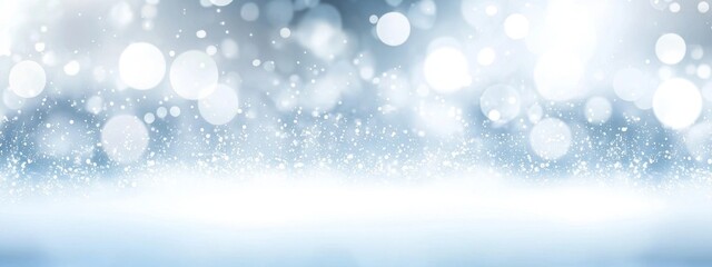 Fototapeta premium Captivating snowy scene that captures the essence of frosty weather.