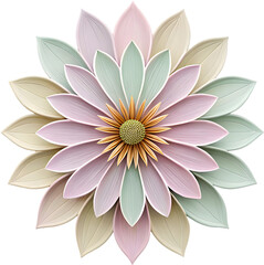 Fototapeta premium A minimal vibrant flower design enhances modern decor with its simple beauty and lively colors. 