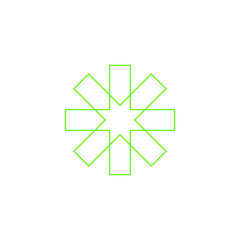 retro futuristic star element