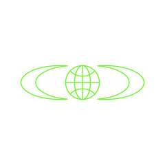 globe Retro Futuristic Element