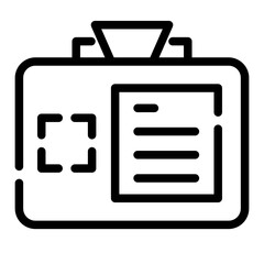 id card Line Icon