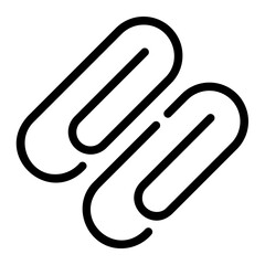 paper clip Line Icon