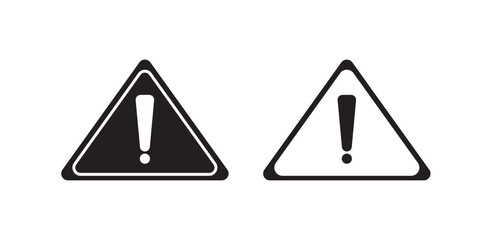 Set of Vector yellow triangle sign Caution mark. Danger warning board icon. Caution and dangerous area. Hazard shock. Isolated on white background. EPS 10