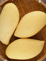 신선한 유기농 망고, 열대과일