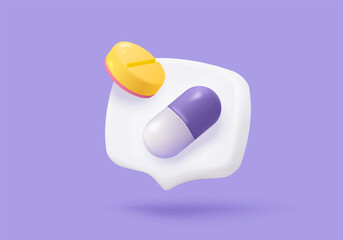 3d pharmacy drug icon signs for health pharmaceutical. Cartoon minimal of first aid and health care by medic. Medical symbol of emergency help. 3d aid medicine icon vector render illustration