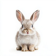 Fototapeta premium rabbit on white background