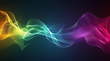 Obraz premium Abstract colorful wave background.