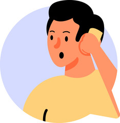 Bubble Chat Naive Character Illustration Element