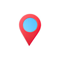 red map pointer with transparent background PNG and JPEG image	