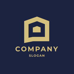Simple and Modern House Logo Symbol Icon Design. Minimalist Vector Illustration Suitable for company branding, property agents, housing business, interior design Clean and Elegant Look