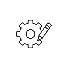 Customization icon isolated