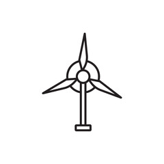 Eolic energy icon isolated