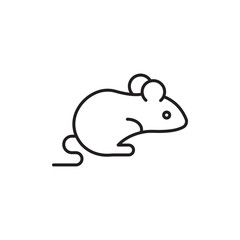 Rat icon isolated