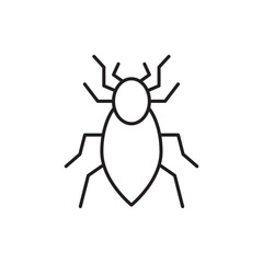 Spider icon isolated