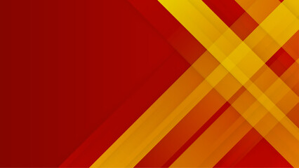 red and yellow modern abstract geometric background with clean shapes and stylish vector illustration