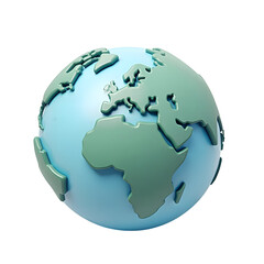 Naklejka premium Illustration design featuring a three-dimensional world globe