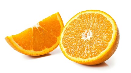 Fototapeta premium Orange isolated on a white background
