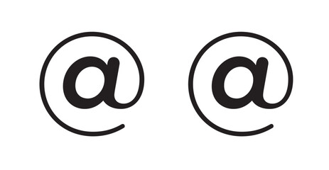 At filled and outlined icons vectors on white background