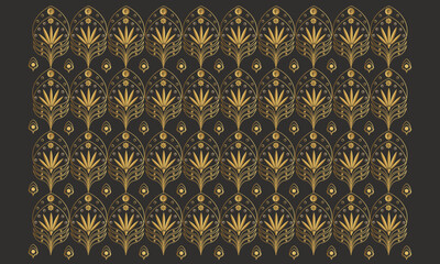 Luxury Gold Ornate Pattern Design Islamic