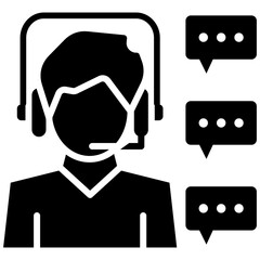 Call Center Agent Icon