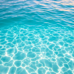 Obraz premium blue water background. Ideal for travel, beach resorts, and summer