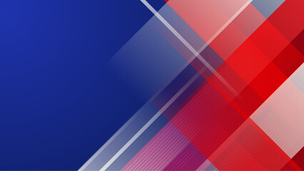 clean and minimal blue and red abstract design geometric vector illustration