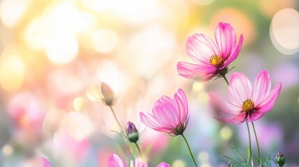 Soft Floral Backgrounds with Gentle Blurred Hues