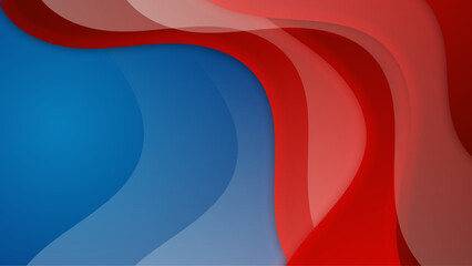 abstract blue and red gradient geometric background vector illustration