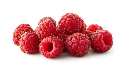 Raspberry isolated on white background clipping