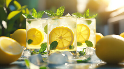 Fototapeta premium colorful delicious juices
