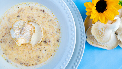 Sopa Hongos comestibles