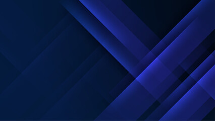 Obraz premium blue creative abstract geometric background overlapping rectangle vector illustration