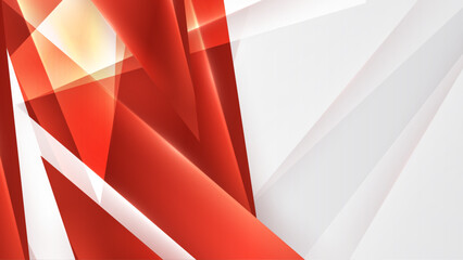 abstract white and red geometric background pattern shapes vector illustration
