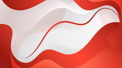 red and white abstract geometric background with a detailed vector illustration