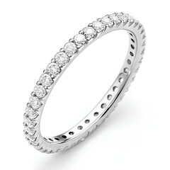 diamond ring on white background