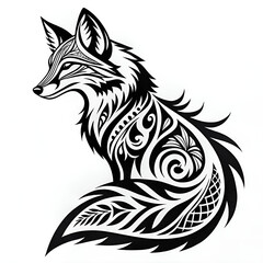 fox head vector illustration