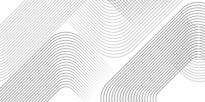 Vector gradient gray line abstract pattern Transparent monochrome texture, minimal background. Abstract background wave line elegant white square striped diagonal line technology concept web texture	